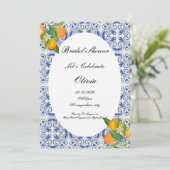 Invitation de baby shower aux oranges  (Debout devant)