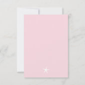 Invitation de Baby shower avec un cheval de mer d' (Dos)