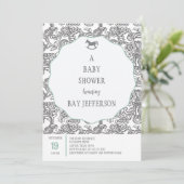Invitation de baby shower Bay (Debout devant)
