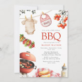 Invitation de Baby shower BBQ (Devant)