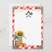 Invitation de Baby Shower BBQ personnalisable (Devant)