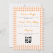 Invitation de baby shower bébé double face Citroui (Dos)