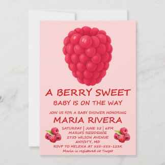 Invitation de Baby Shower Berry Sweet