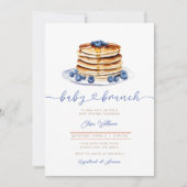 Invitation de Baby shower Blueberry Pancake (Devant)
