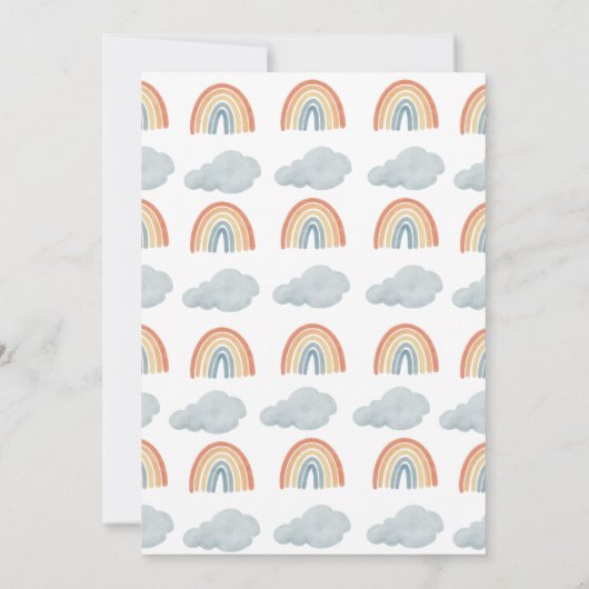 Invitation de Baby shower Boho Sunshine (Dos)