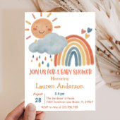 Invitation de Baby shower Boho Sunshine
