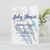 Invitation de Baby shower Boho Tribal Dreamcatcher (Debout devant)