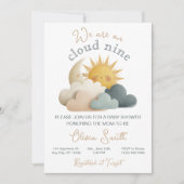 Invitation de Baby Shower Céleste Cloud Nine (Devant)