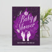 Invitation de Baby shower céleste de cuisine (Debout devant)