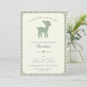 Invitation de Baby Shower Cerf (Debout devant)