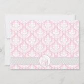 Invitation de baby shower "c'est une fille !"  (Dos)