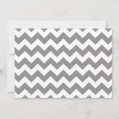 invitation de Baby shower Chevron. Gray and Jade (Dos)