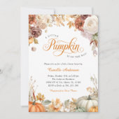 Invitation de Baby shower Citrouille Automne (Devant)