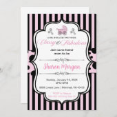 Invitation de baby shower classe et impertinente (Devant / Derrière)