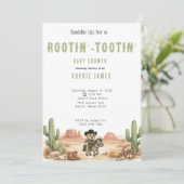 Invitation de Baby Shower Classique sur le Thème C (Debout devant)