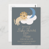 Invitation de Baby shower Cloud Lion Cute (Devant / Derrière)
