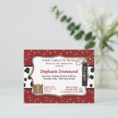 Invitation de Baby shower Cowboy dans la Bandana R (Debout devant)