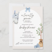 Invitation de Baby shower cultivée localement (Devant)
