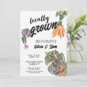 Invitation de Baby shower cultivée localement (Debout devant)