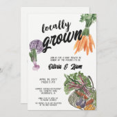 Invitation de Baby shower cultivée localement (Devant / Derrière)