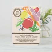 Invitation de Baby shower cultivée localement (Debout devant)