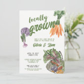 Invitation de Baby shower cultivée localement (Debout devant)