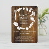 Invitation de Baby shower cultivée localement (Debout devant)