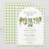 Invitation de Baby shower cultivée localement (Devant / Derrière)