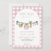 Invitation De Baby shower Cultivée Localement, Les (Devant)