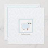 Invitation de Baby shower Custom_Little Lamb (Devant / Derrière)