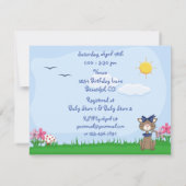 Invitation de Baby shower Cute Kitty Cat personnal (Dos)