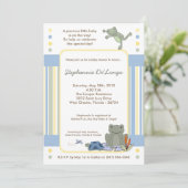 invitation de baby shower d'abeille de tortue de (Debout devant)