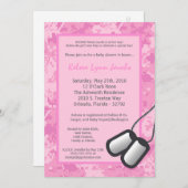 invitation de baby shower d'ACU Prin de Camo (Devant / Derrière)