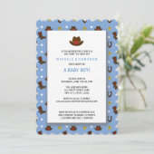 Invitation de baby shower d'adoption de cowboy (Debout devant)