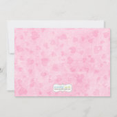 Invitation de baby shower d'agneau (Dos)