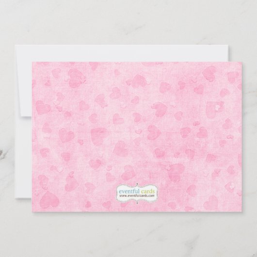 Invitation de baby shower d'agneau (Dos)