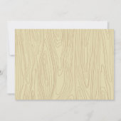 Invitation de baby shower d'animaux de région (Dos)