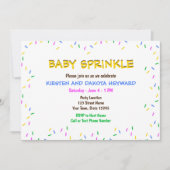 Invitation de Baby shower d'arrosage (Devant)