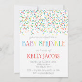 Invitation de Baby shower d'arrosage (Devant)