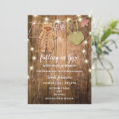 Invitation de baby shower d'automne rustique (Debout devant)