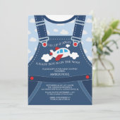 Invitation de Baby shower d'avion pour les survols (Debout devant)