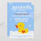 Invitation de baby shower de (Devant / Derrière)
