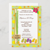 invitation de baby shower de 5x7 Luau (Devant / Derrière)
