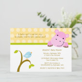 Invitation de baby shower de à petits pois (Debout devant)