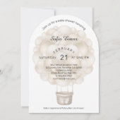Invitation de Baby shower de ballon à air chaud Bo (Devant)