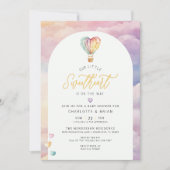 Invitation de Baby shower de ballon à air chaud Wa (Devant)