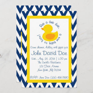invitation de baby shower de Bande de