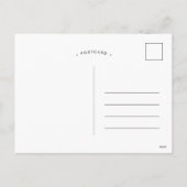 Invitation de Baby shower de bande et de fleur (Dos)