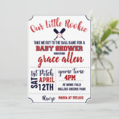 INVITATION DE BABY SHOWER DE BASE-BALL (Debout devant)