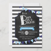 Invitation de baby shower de bébé et de brunch (Devant)